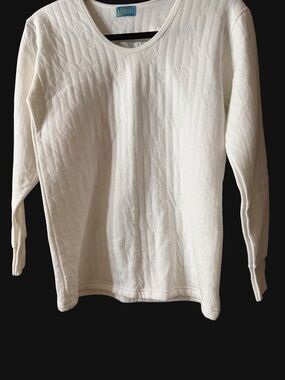 Disney White Long-Sleeve Textured Knit Top